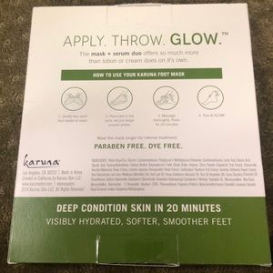karuna Other - Karuna exfoliating foot mask paraben and dye free karuna Other - Karuna exfoliating foot mask paraben and dye free